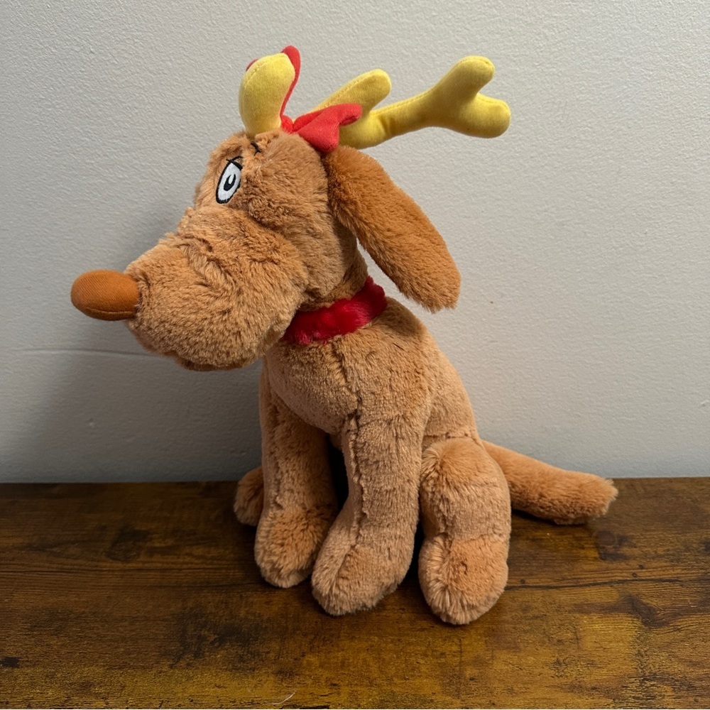 Aurora Dr. Seuss Max The Dog Plush 12" Brown Stuffed Animal Grinch Christmas - Picture 5 of 5